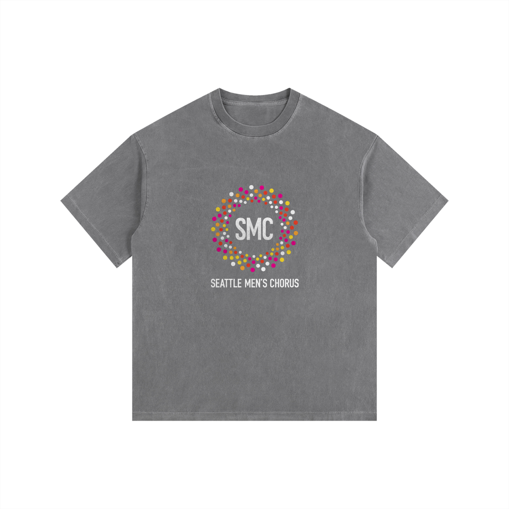 SMC Vintage Washed Oversized Cotton T-Shirt